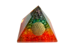 Orgonite Pyramid Style 3 - Chakra 6cm