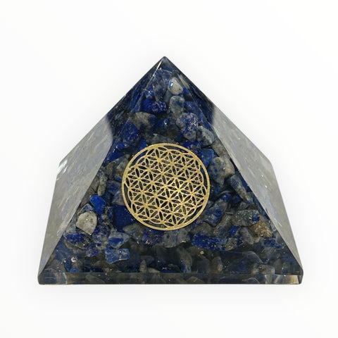 Orgonite Pyramid Style 3 - Lapis Lazuli 6cm