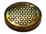 Orgonite Plate Style 5 - Chakra Flower of life