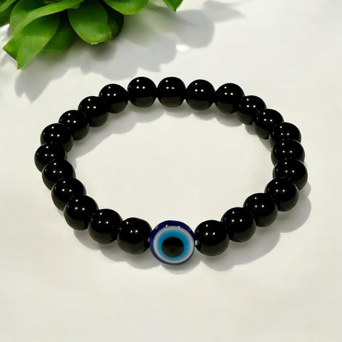 Evil Eye with Black obsidian Bracelet