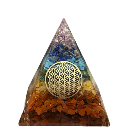 Orgonite Pyramid Style 2 - Chakra #2