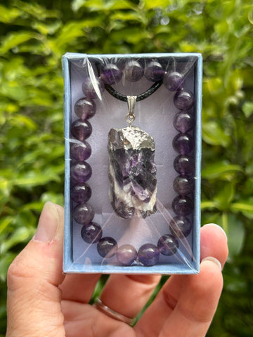 Amethyst & Bracelet Gift Pack #1