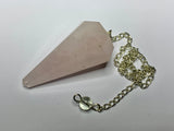 yes /no Pendulum Board and Pendulum - Rose Quartz